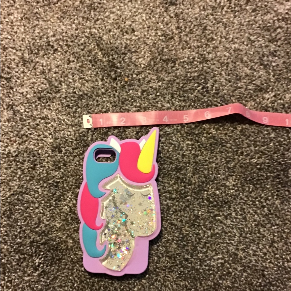 Glittery, unicorn phone case. iPhone 6/7/8.